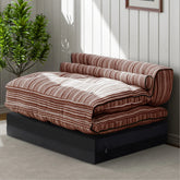 79" Convertible Chenille Floor Sofa Bed