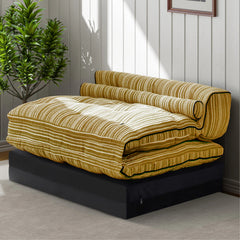 79" Convertible Chenille Floor Sofa Bed
