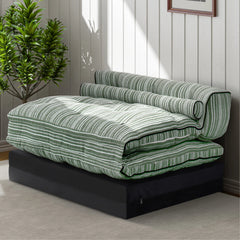79" Convertible Chenille Floor Sofa Bed