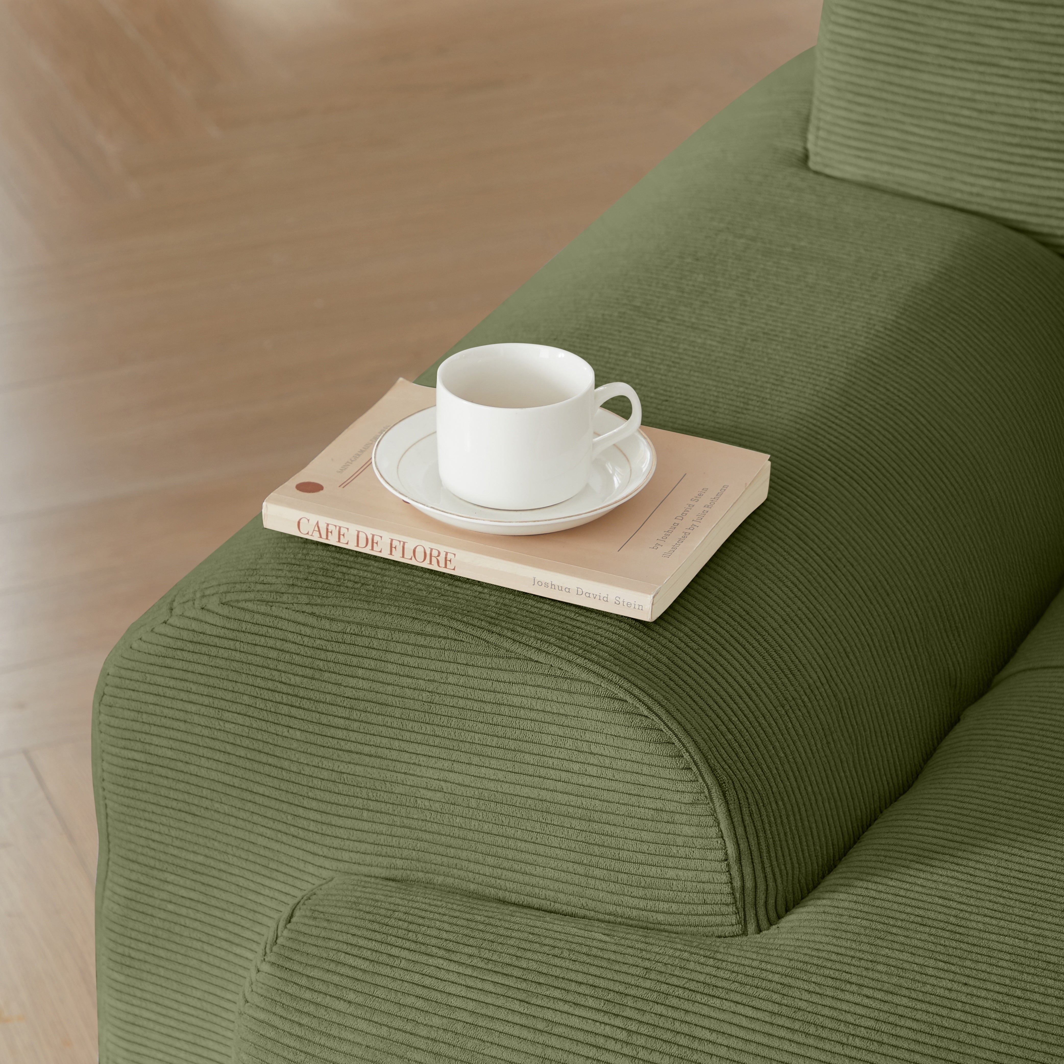 Corduroy Modular L-Shaped Sectional Sofa
